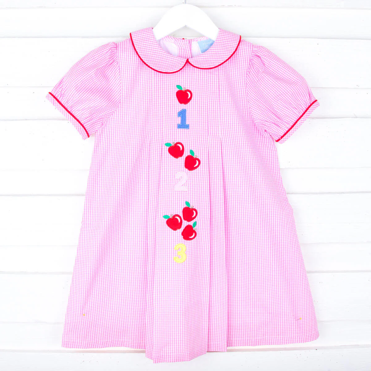 123 Apples Pink Gingham Camila Dress - Image 4