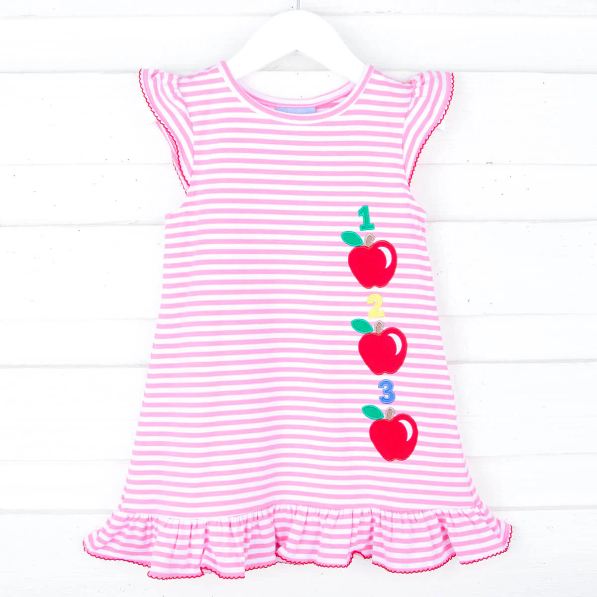 123 Apples Pink Stripe Milly Dress - Image 4