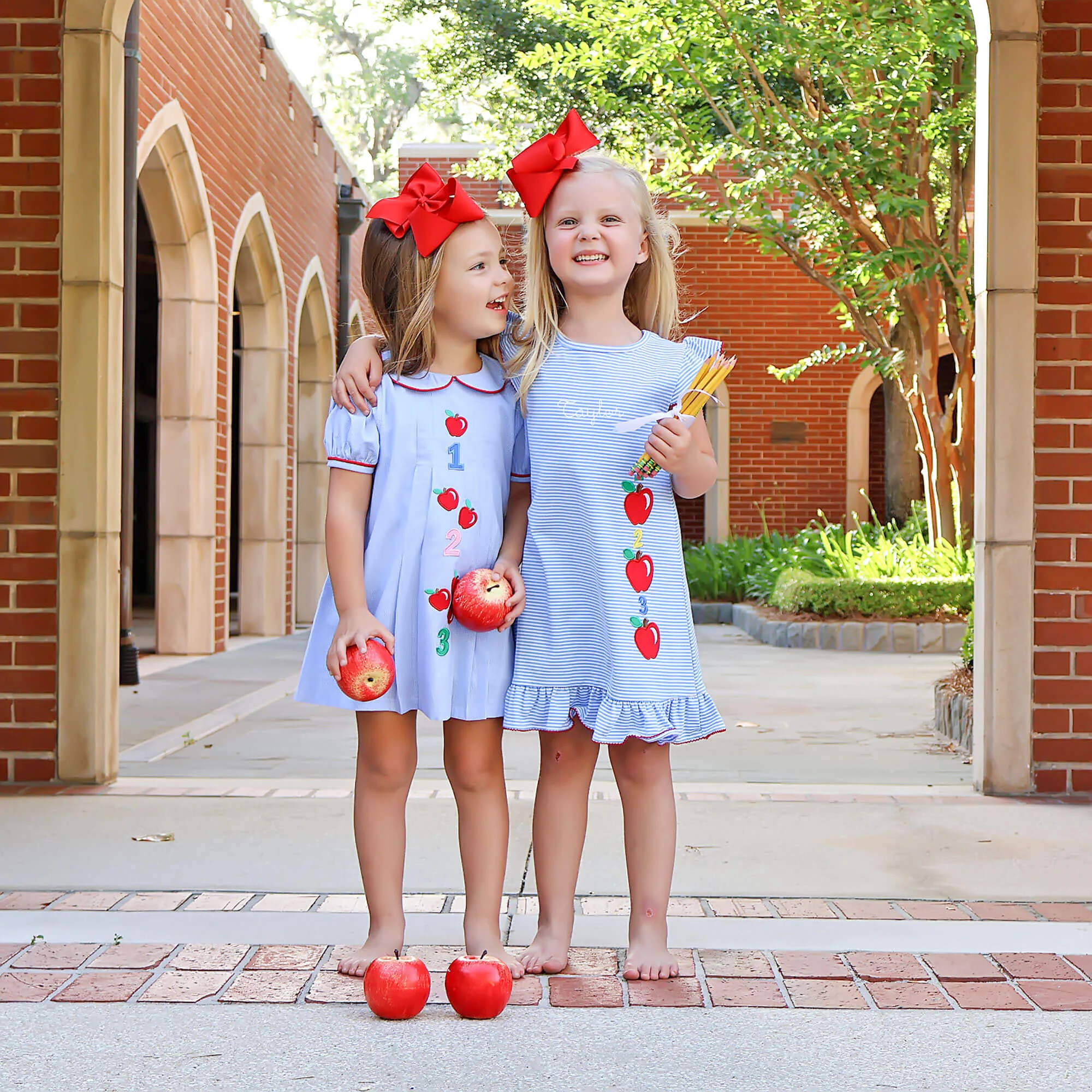 123 Blue Gingham Camila Dress - Image 3