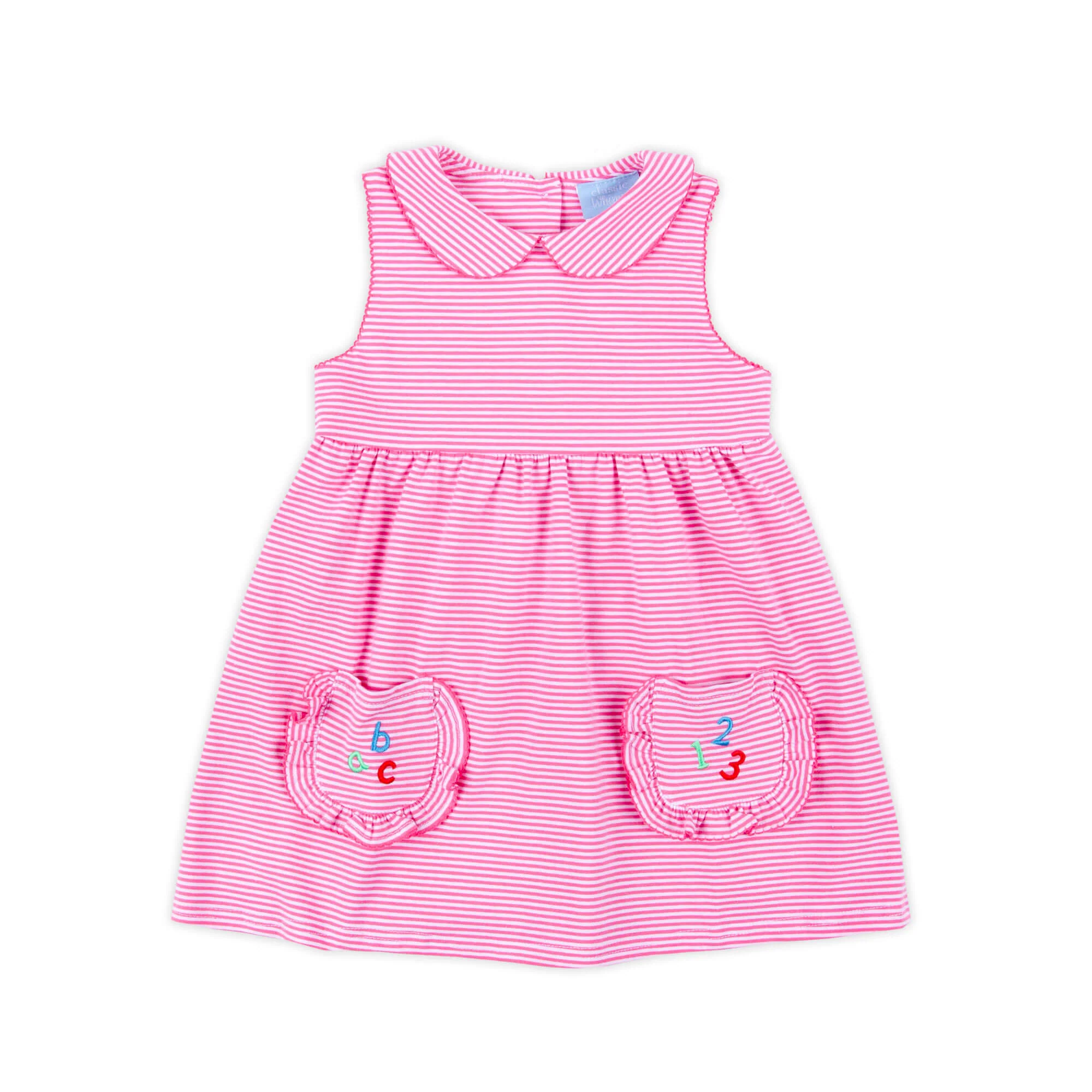 ABC & 123 Pink Stripe Caroline Dress - Image 2