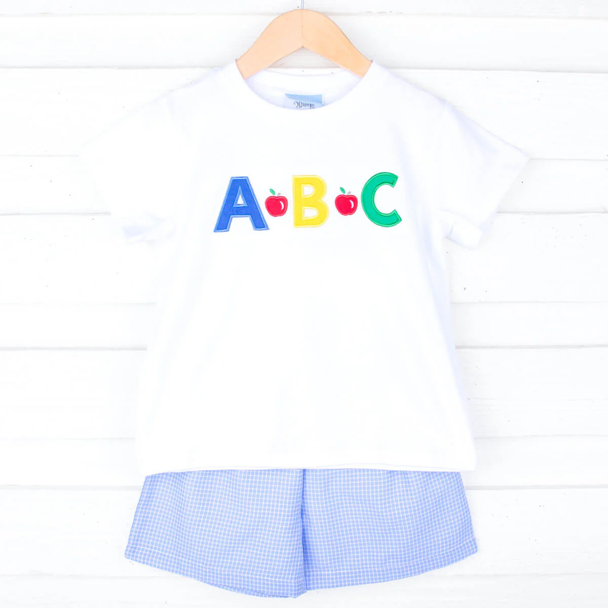 ABC Blue Windowpane Short Set - Image 2