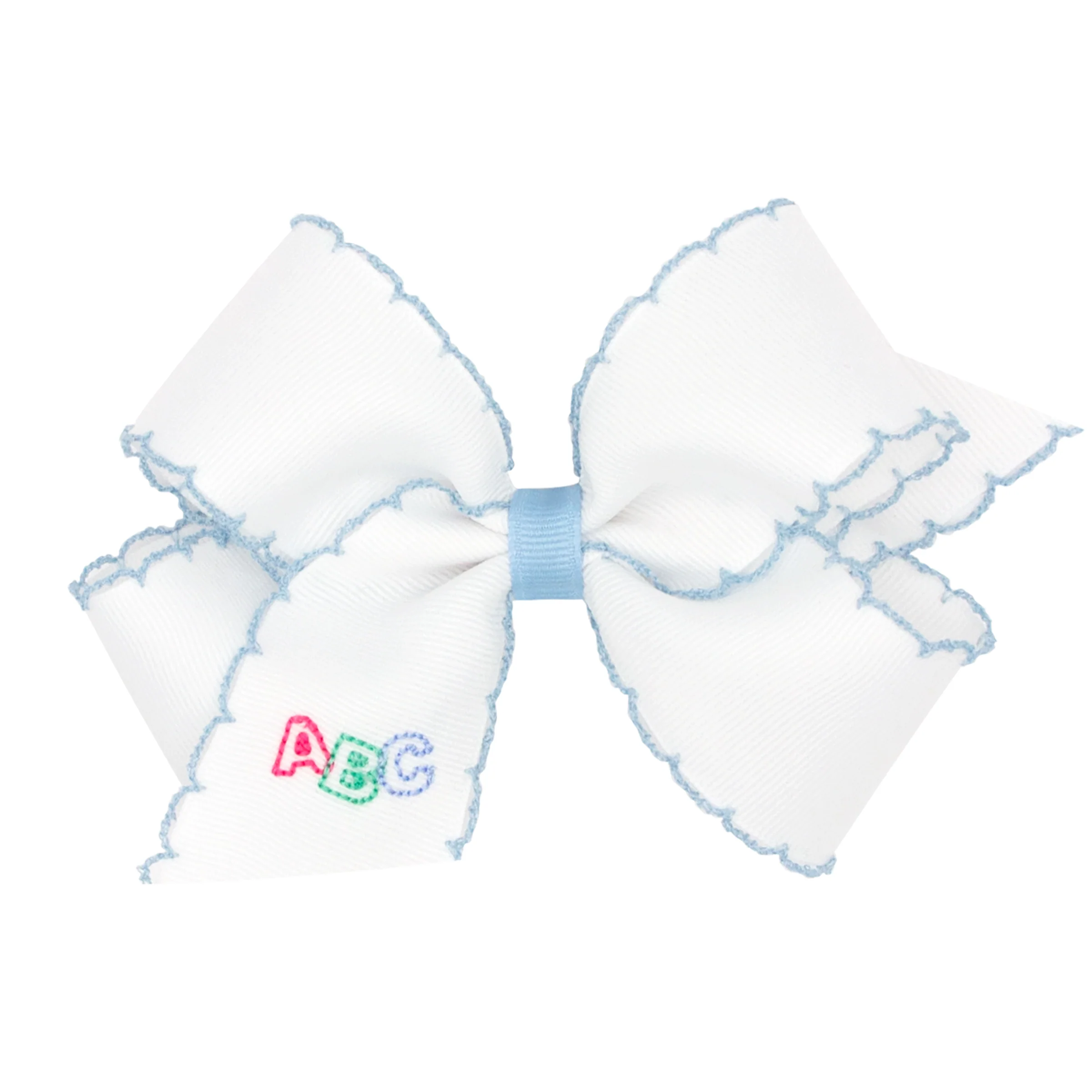 ABC Embroidered Moonstitch Bow - Image 2