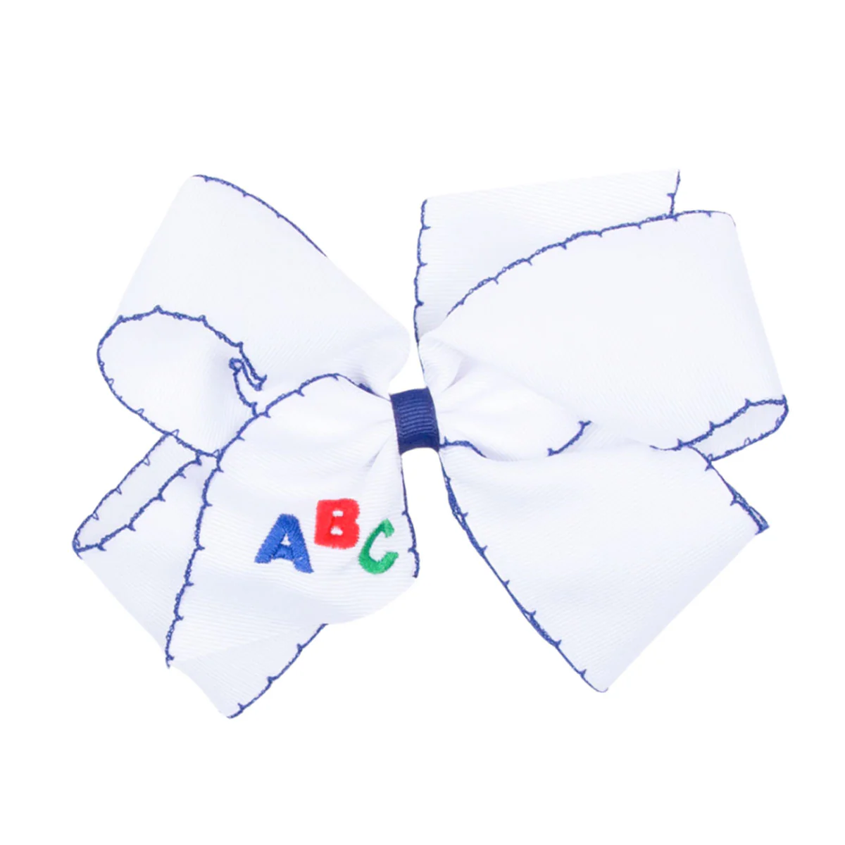 ABC Embroidered Moonstitch Bow - Image 4