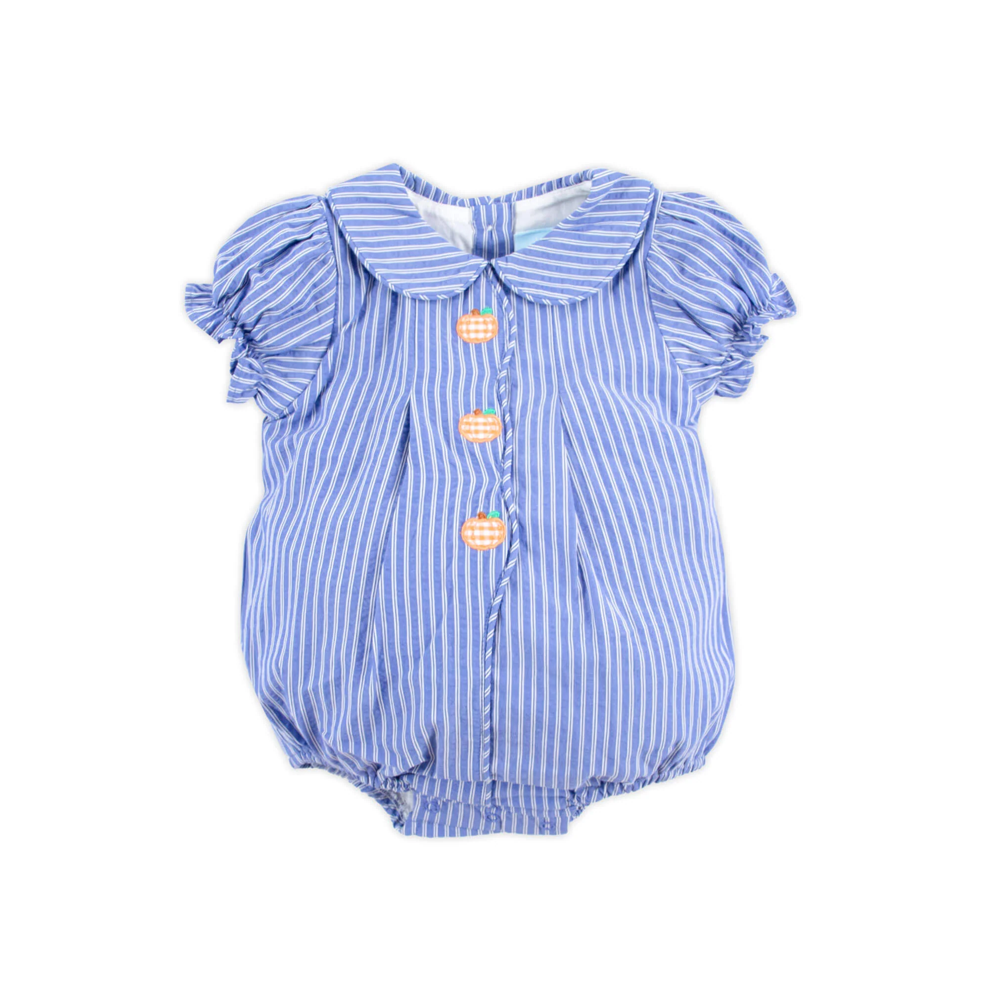 Adorable Pumpkin Blue Stripe Jane Bubble - Image 4