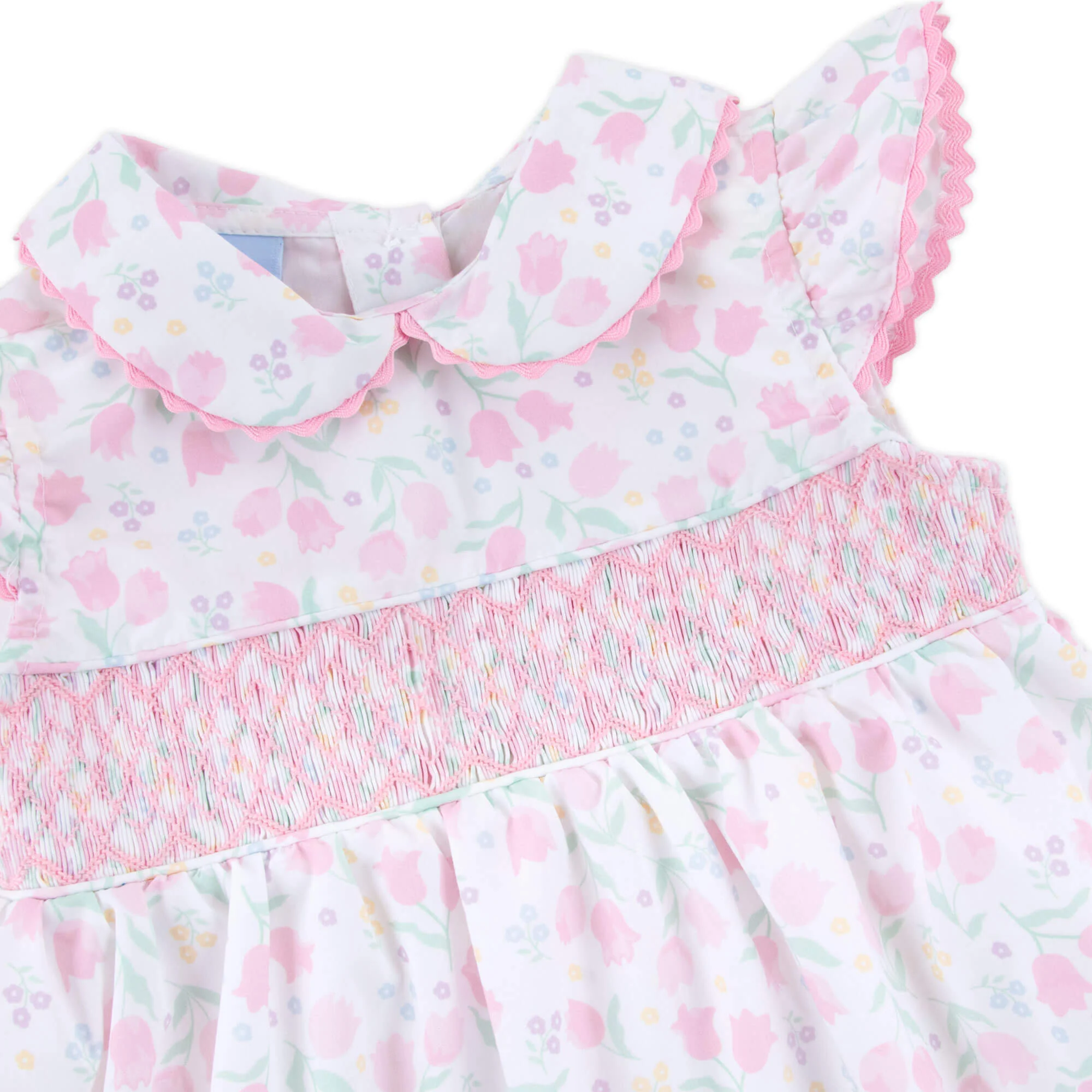 Adorable Tulip Floral Collared Bloomer Set - Image 2