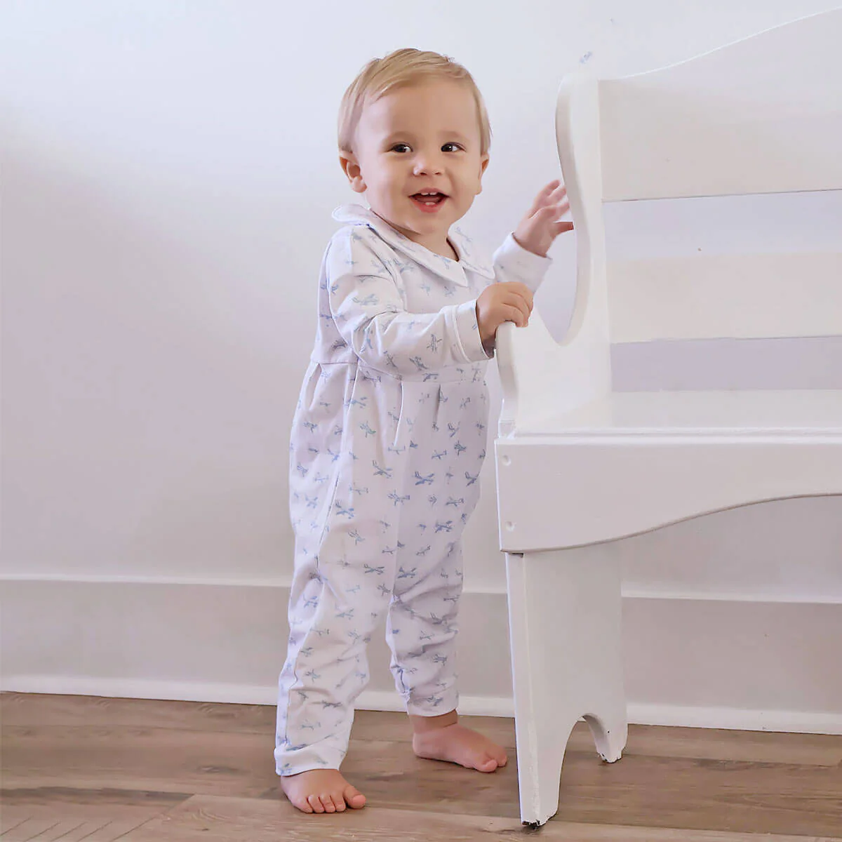 Airplane Print Romper - Image 5