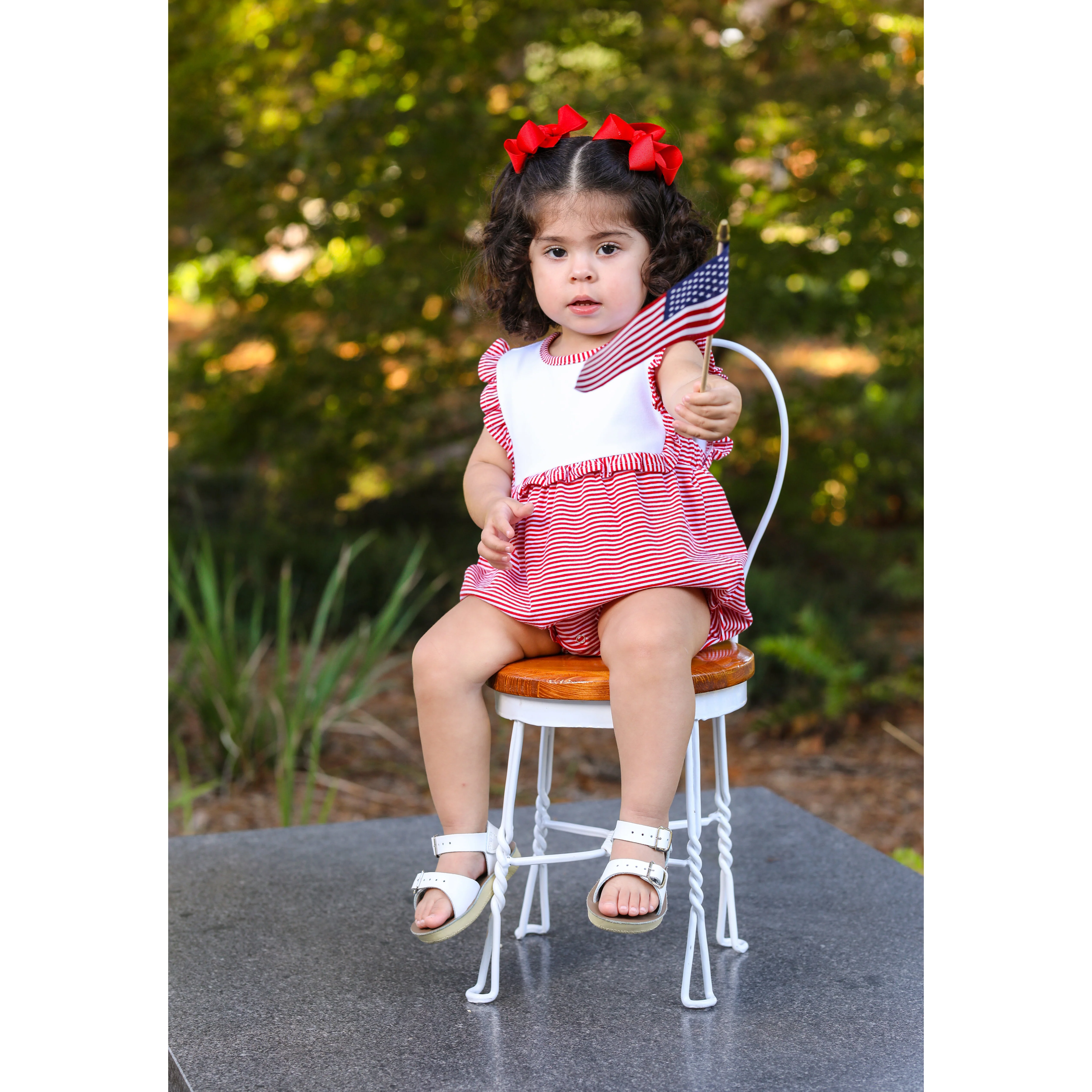 Alice Red Stripe Knit Bubble - Image 2