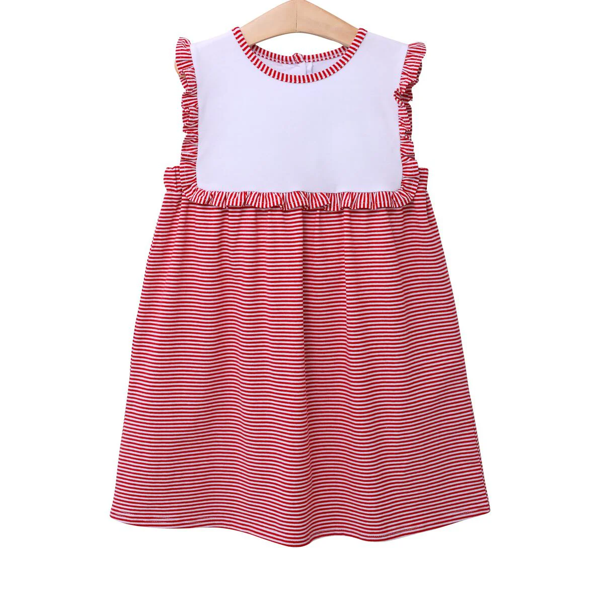 Alice Red Stripe Knit Dress - Image 3