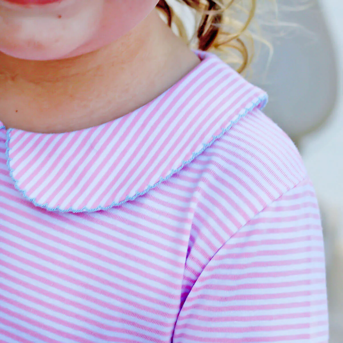 Caroline Pink Stripe Ruffle Pocket Dress - Image 2