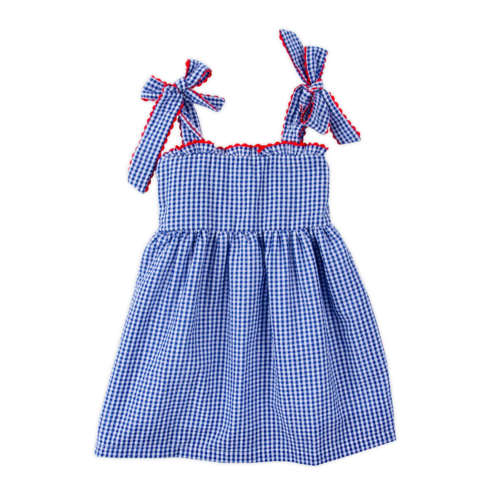 American Spirit Blue Gingham Aurora Dress - Image 4