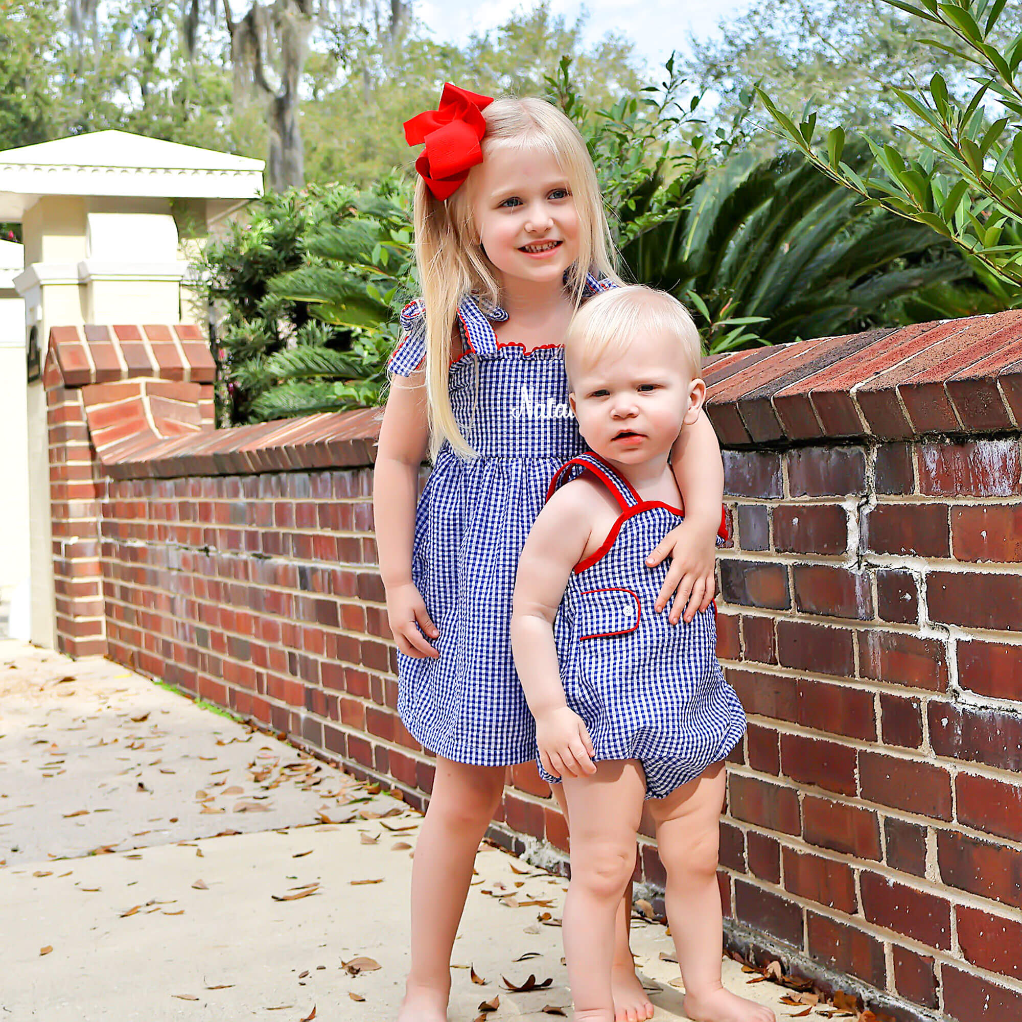 American Spirit Blue Gingham Aurora Dress - Image 5
