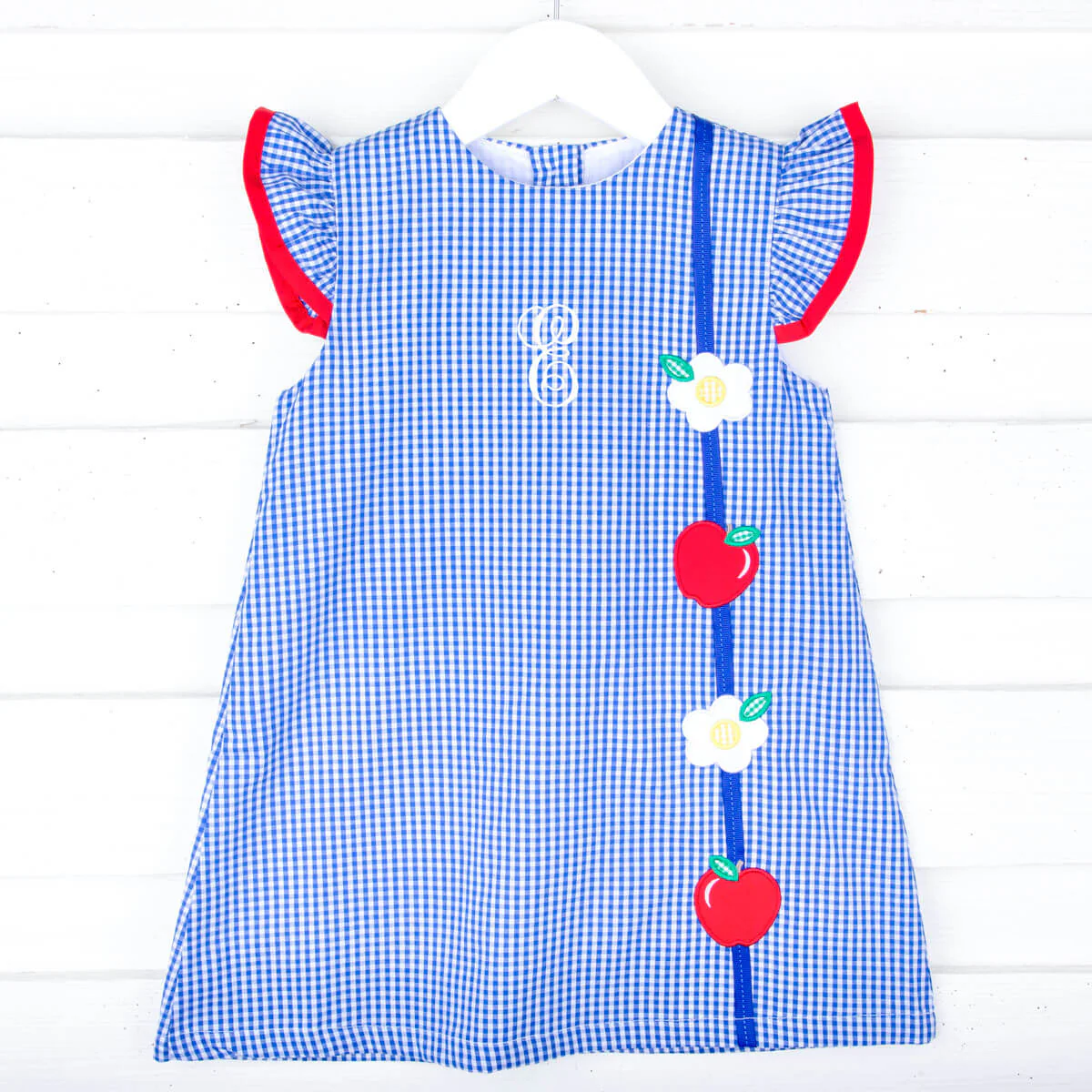 Apple & Flower Royal Gingham Emery Dress - Image 2