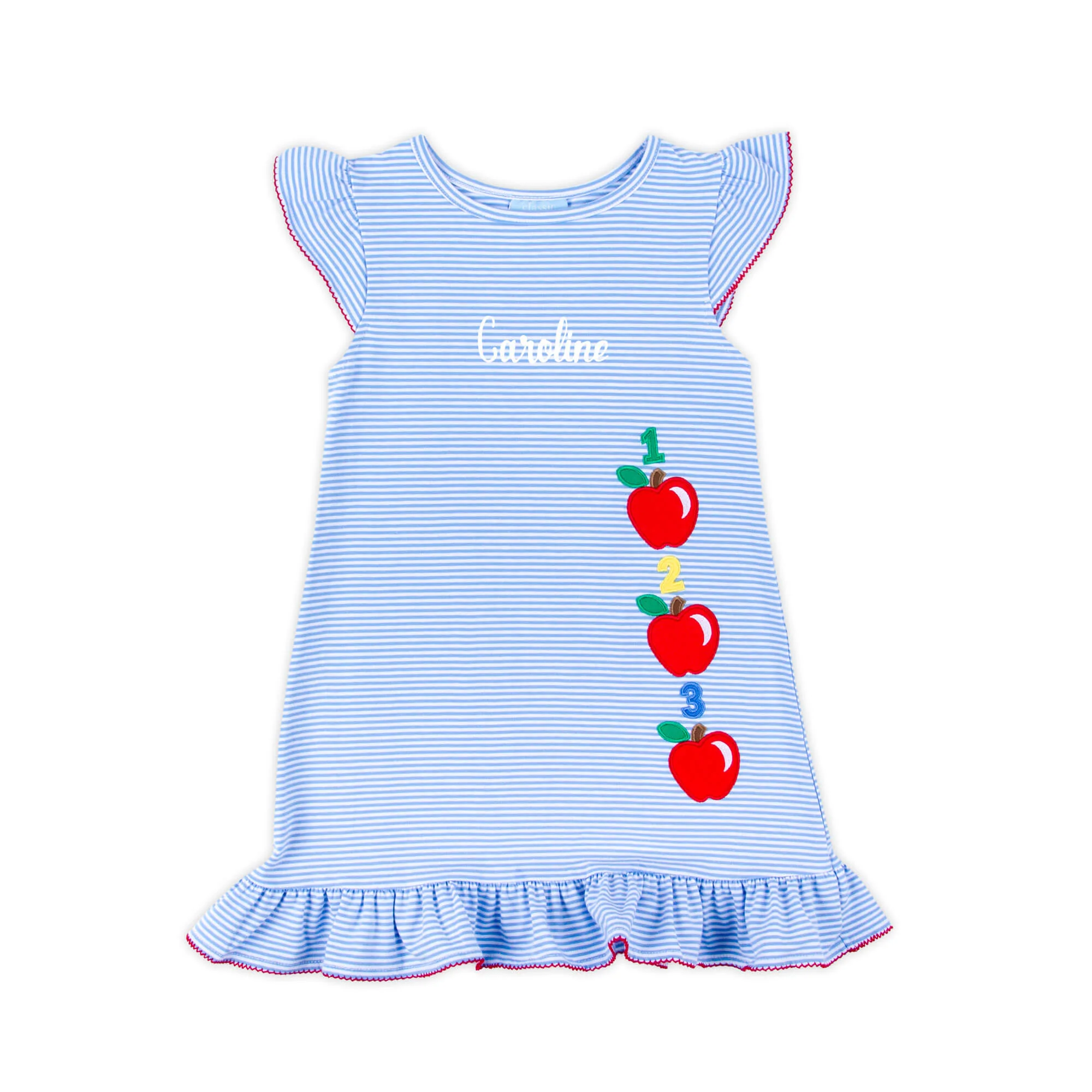 Apple Blue Stripe Milly Dress - Image 2