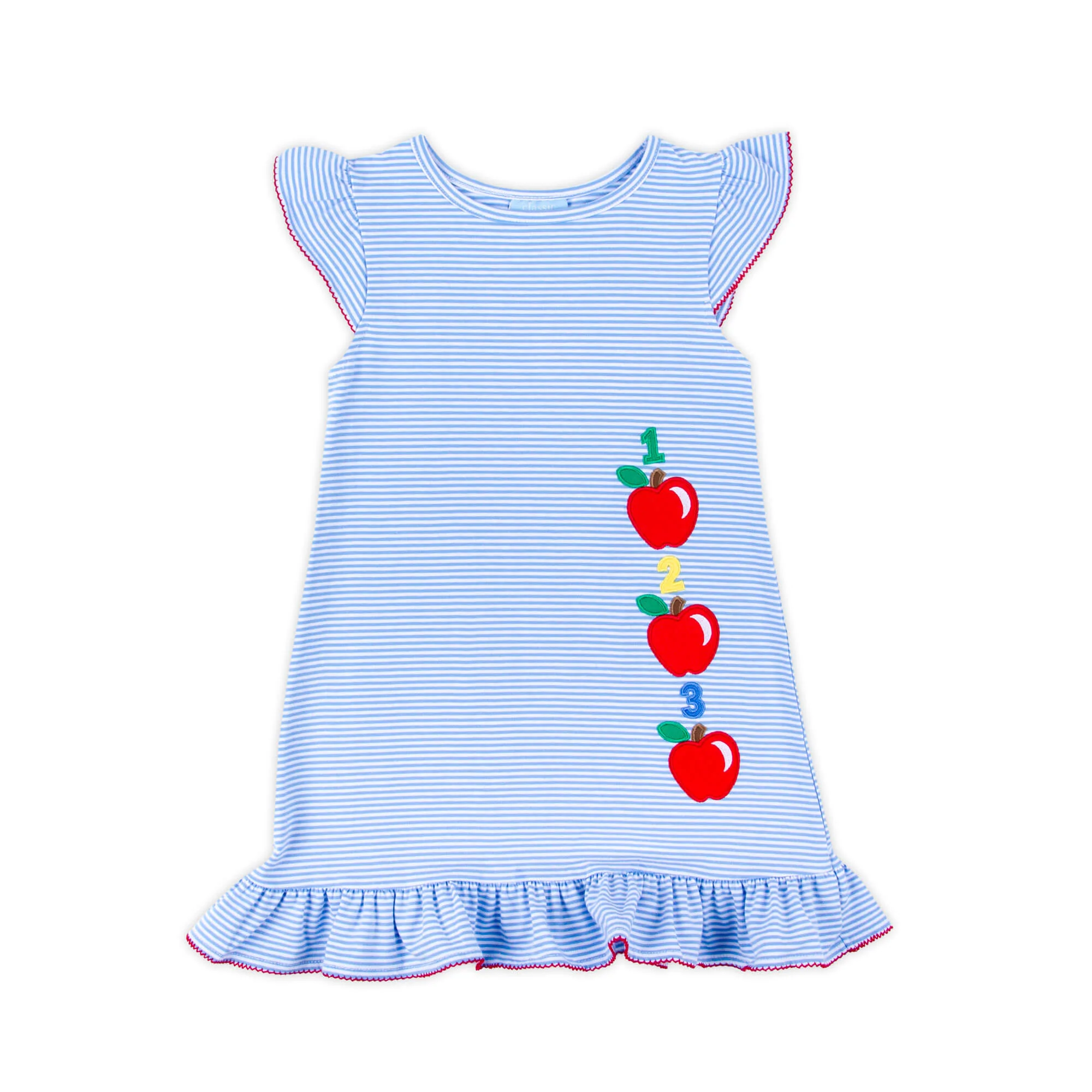 Apple Blue Stripe Milly Dress - Image 3