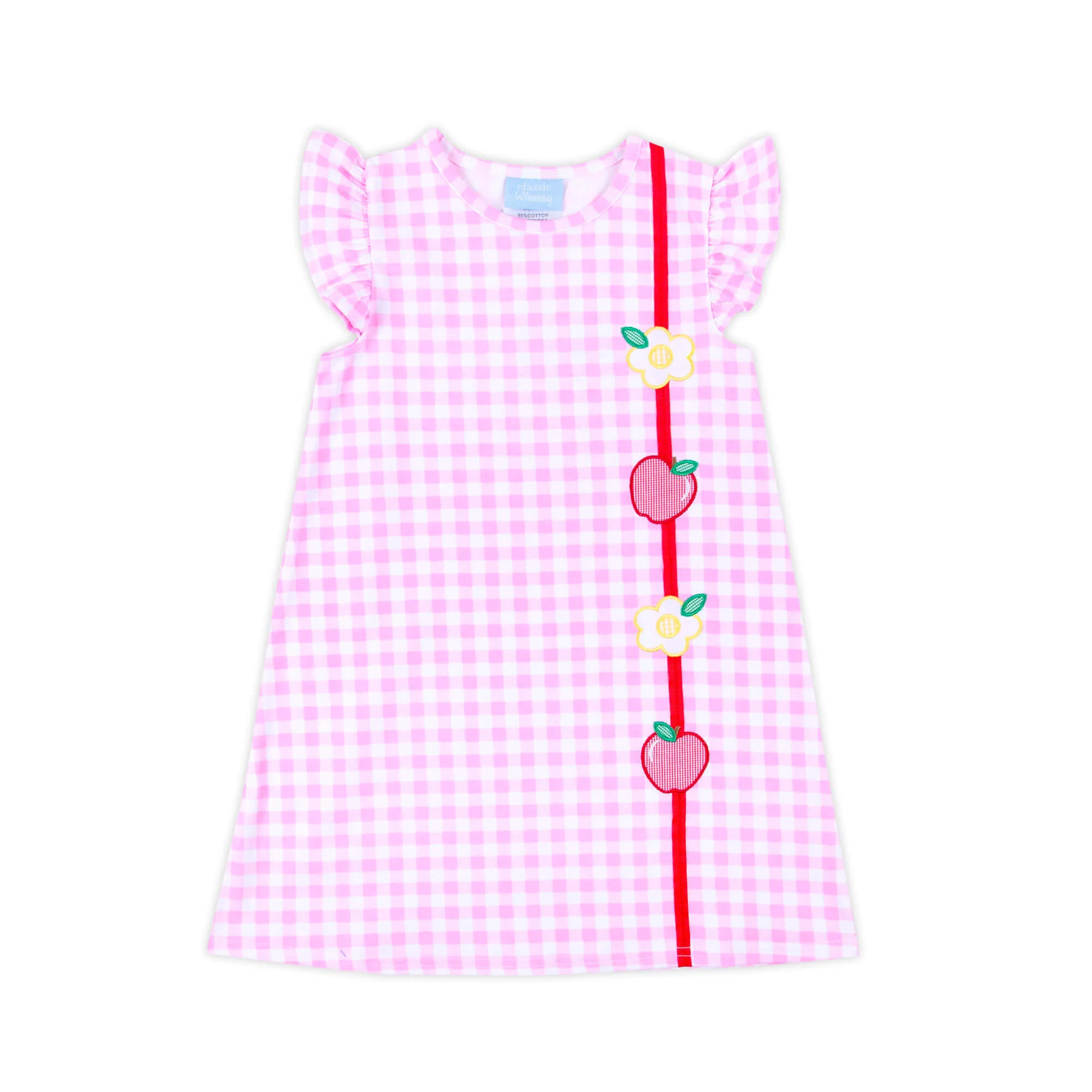 Apple & Daisy Pink Gingham Sally Dress - Image 2