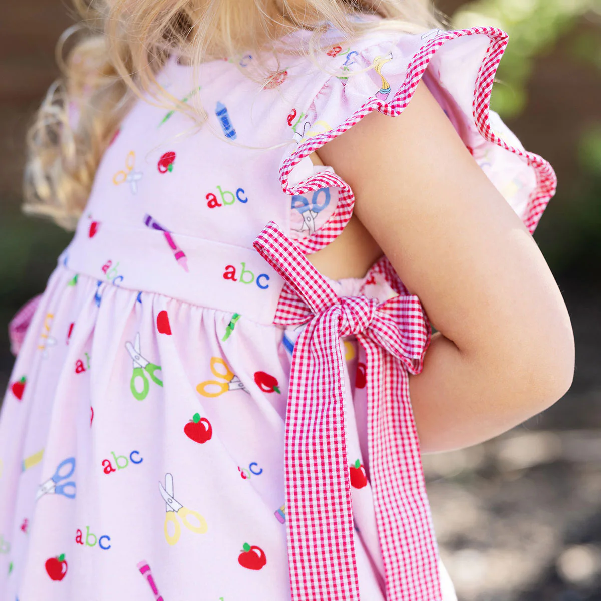 Pink Apple Print Avery Dress - Image 2