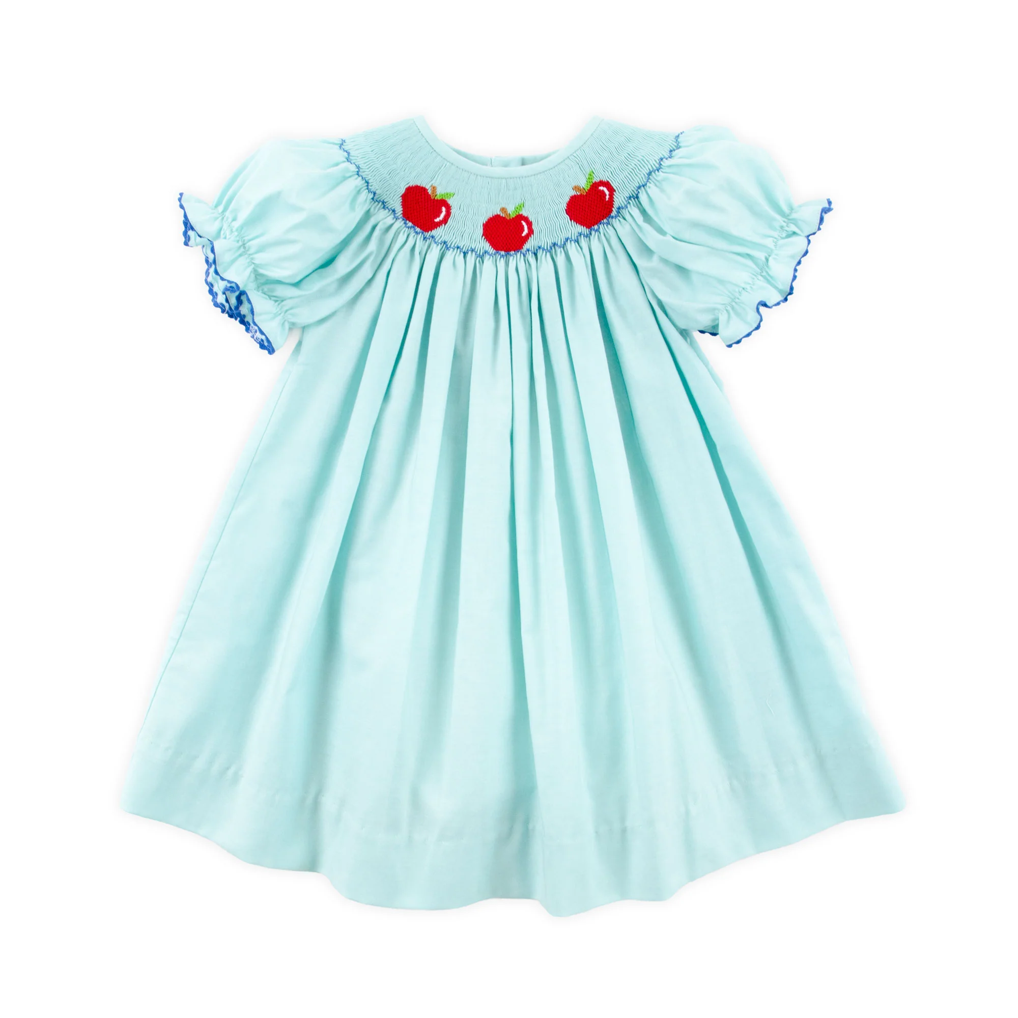 Apple Smocked Oxford Bishop Dress - Image 2
