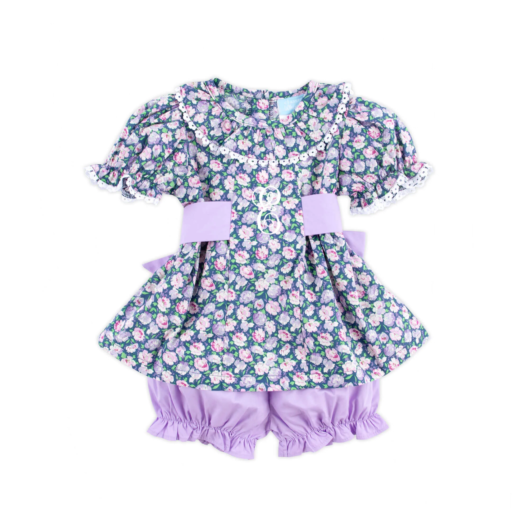 Adorable Peony Floral Paige Bloomer Set - Image 2