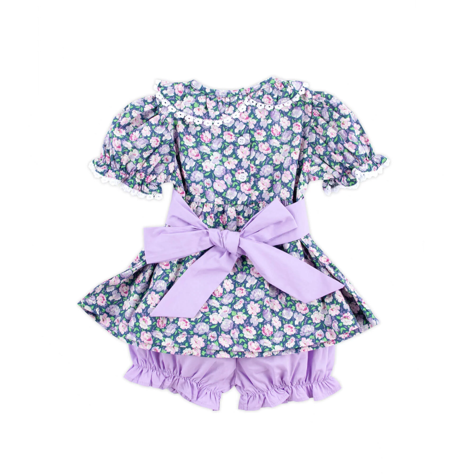 Adorable Peony Floral Paige Bloomer Set - Image 3