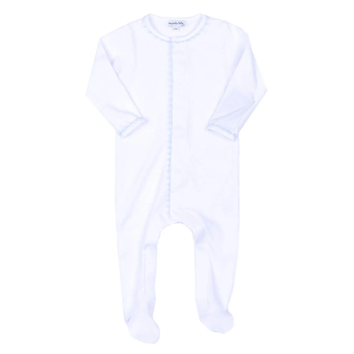 Baby Joy Footie with Crochet Trim - Image 3
