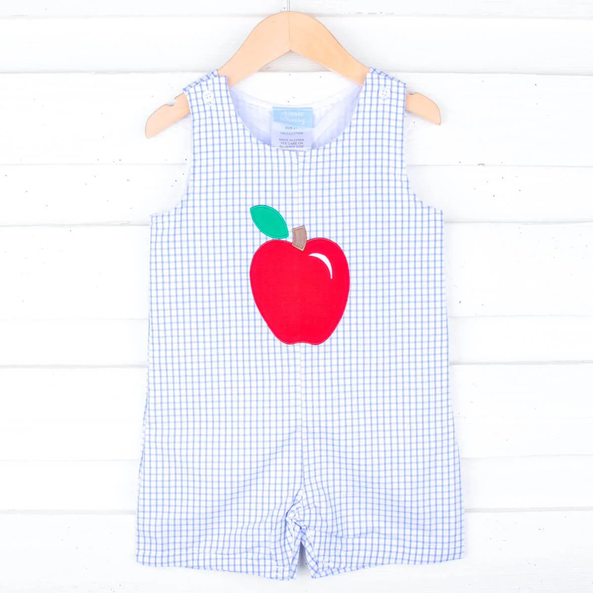 Back To School Blue Windowpane Jon Jon - Image 2