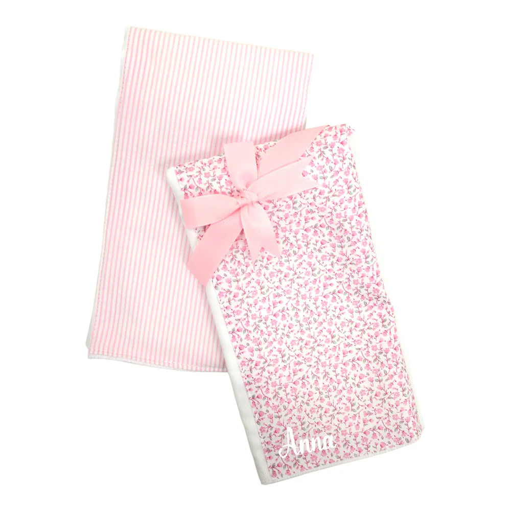 Ballet Pink Fabric Burp Cloths (Set of 2) - Image 2