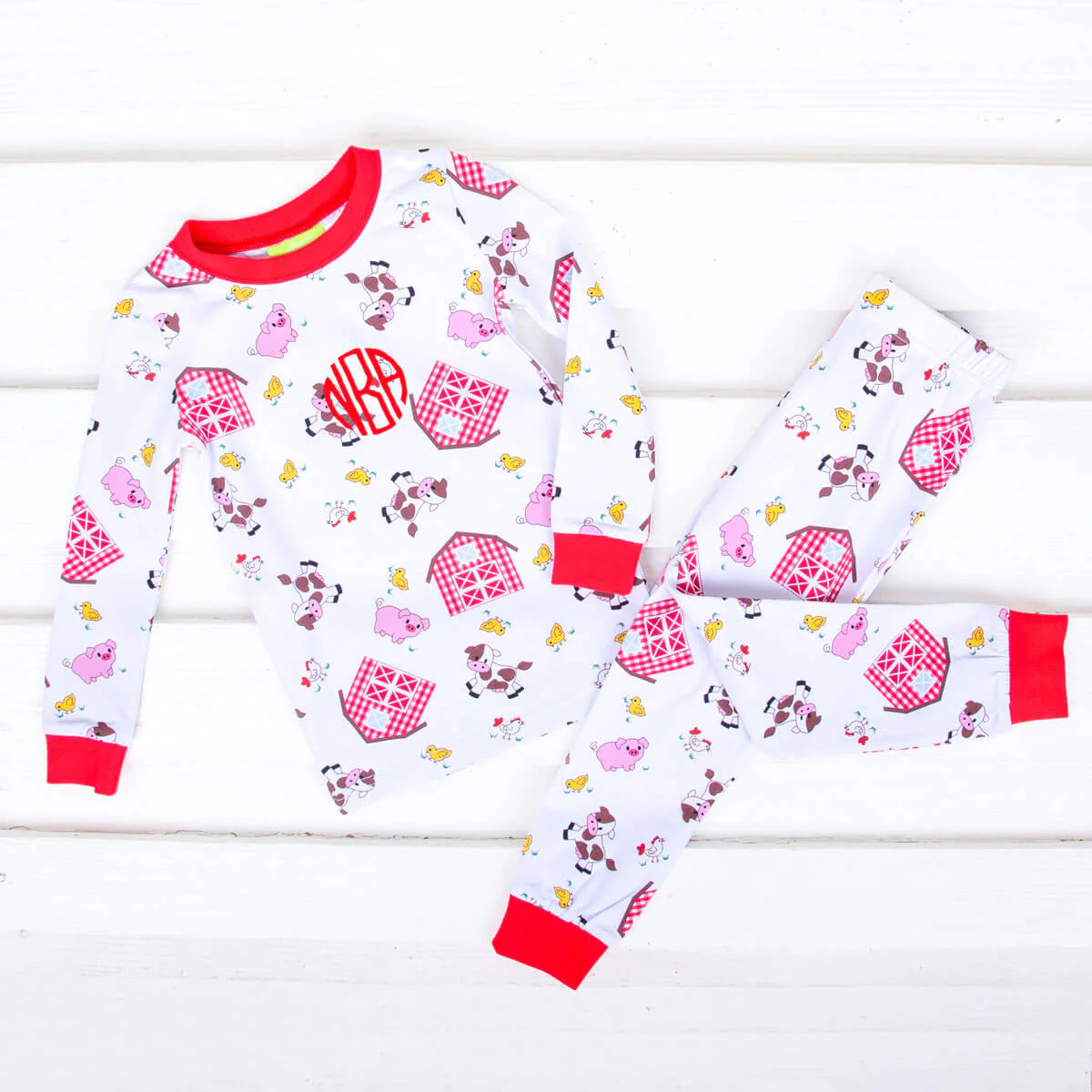Barn Print Knit Pajamas - Image 3