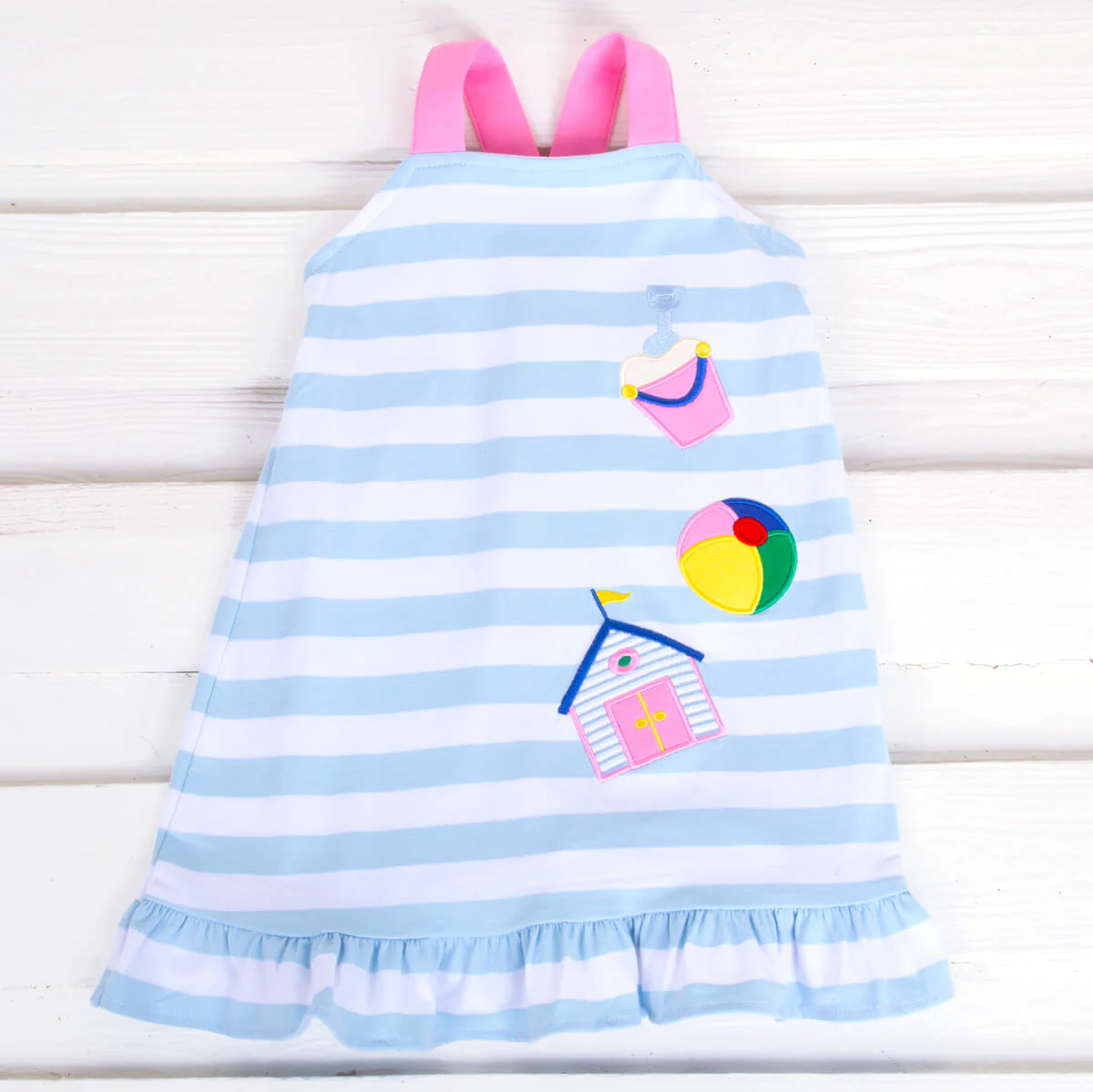 Beach Applique Cross Back Dress - Image 2