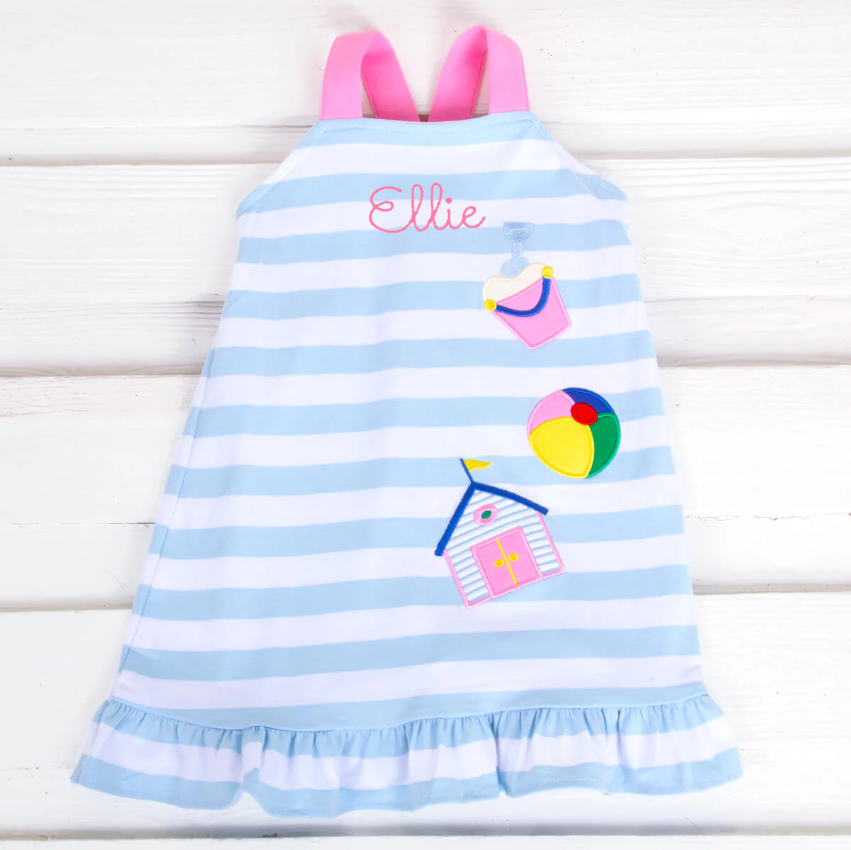 Beach Applique Cross Back Dress - Image 3