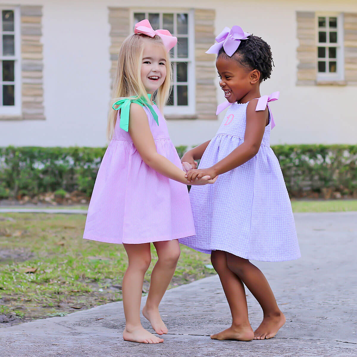Purple Gingham Aubree Dress - Image 4
