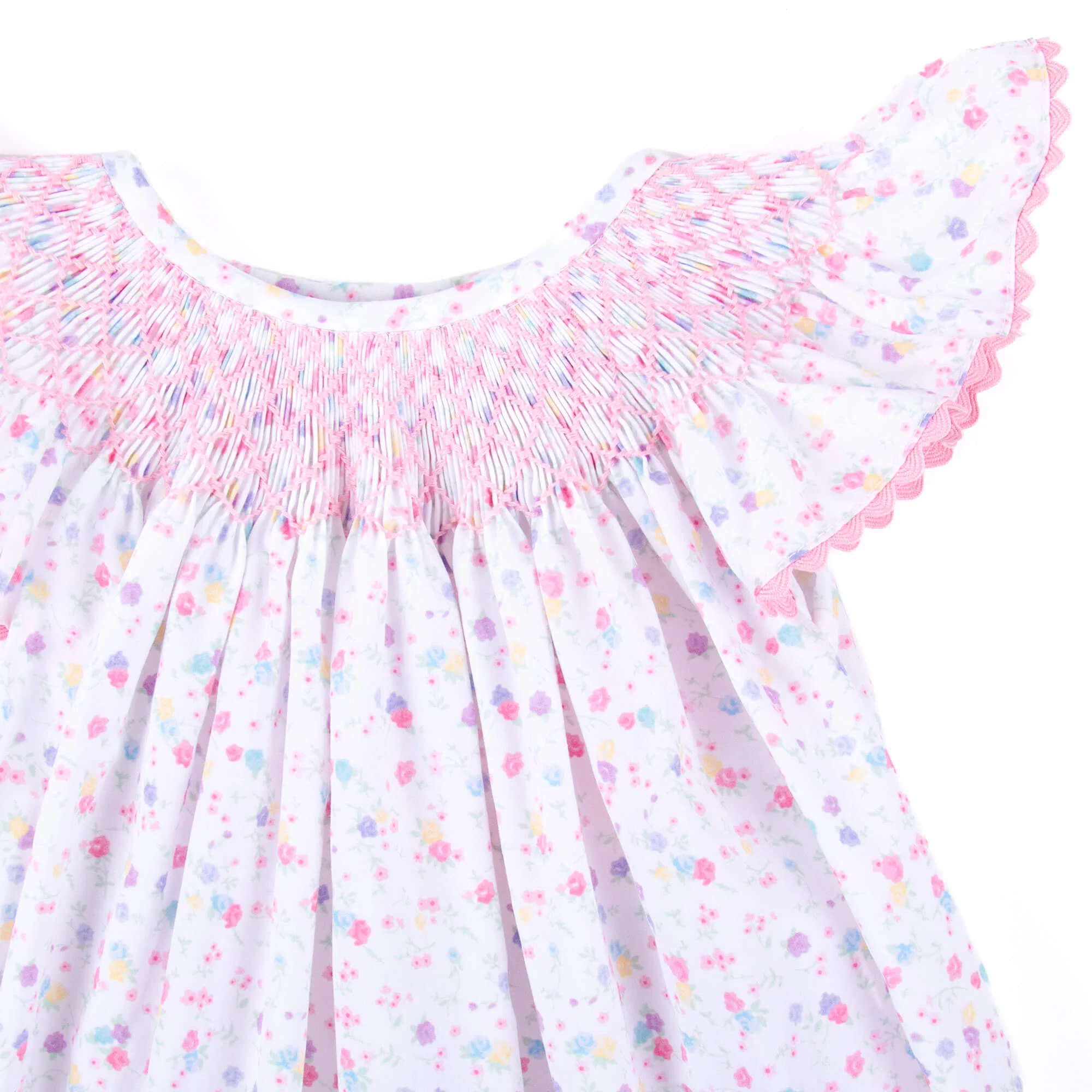 Beautiful Blooms Smocked Angel Sleeve Dress - Image 2