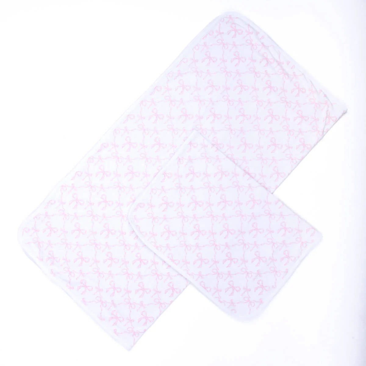 Bella's Bows Receiving Blanket & Burp Cloth Set - Image 3