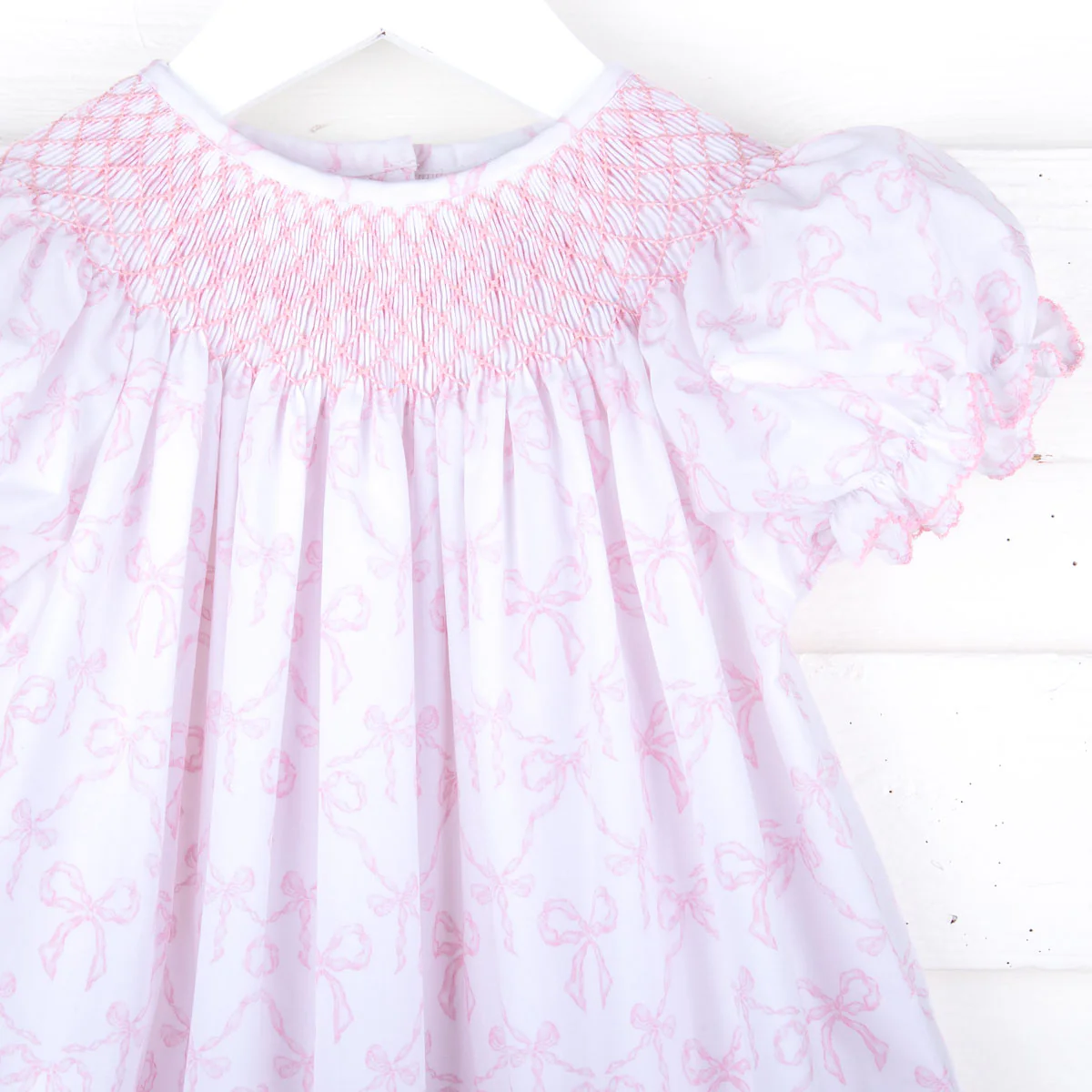 Bella's Bows Smocked Bishop Dress - Image 4