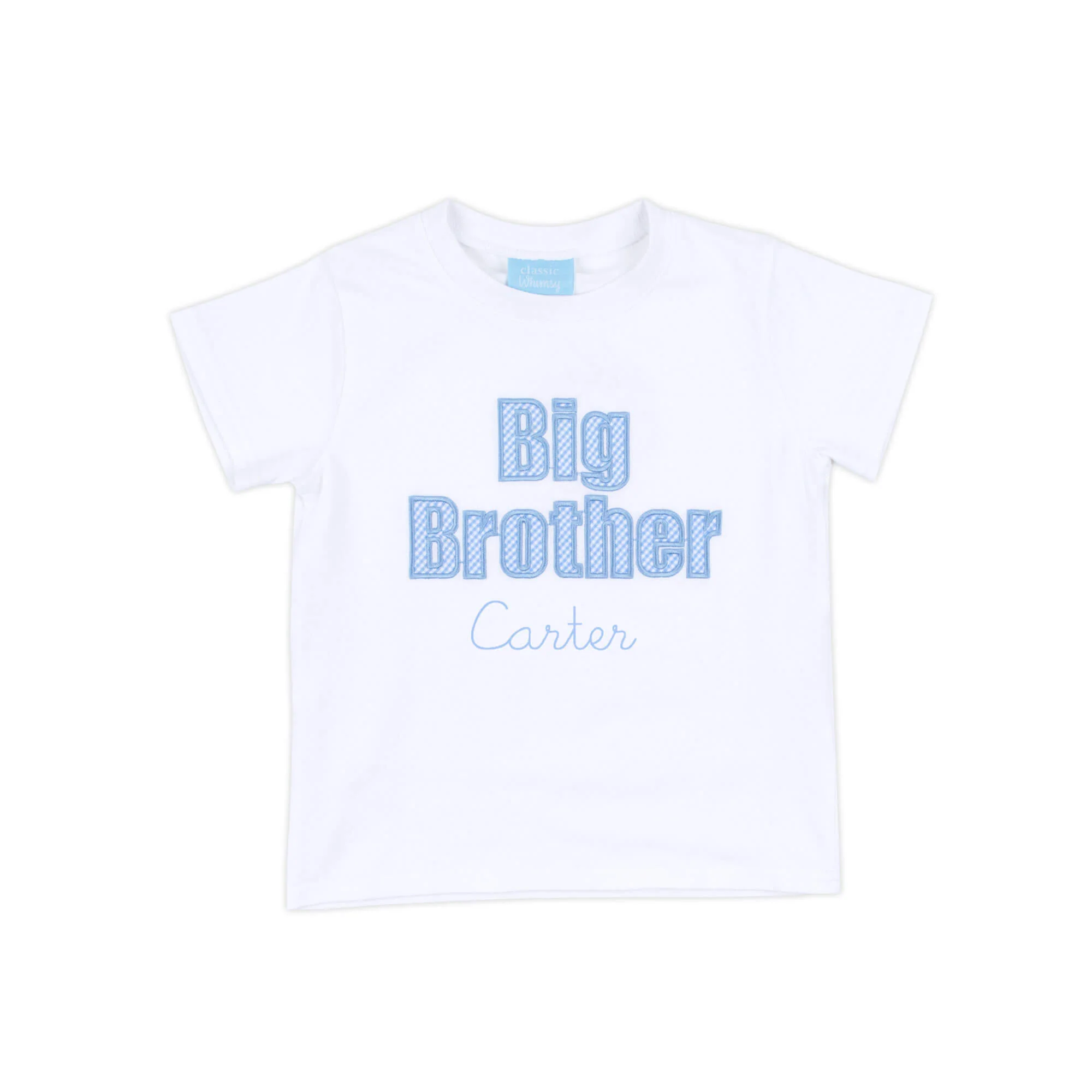 Big Brother Blue Gingham Short Sleeve Shirt - Image 2