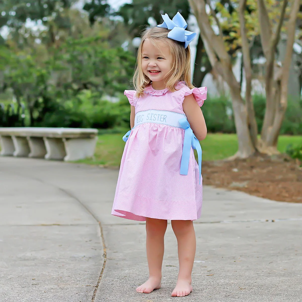 Big Sister Blue Ribbon Beverly Dress - Image 3