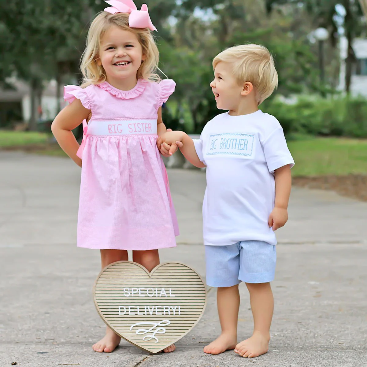Big Sister Pink Ribbon Beverly Dress - Image 3