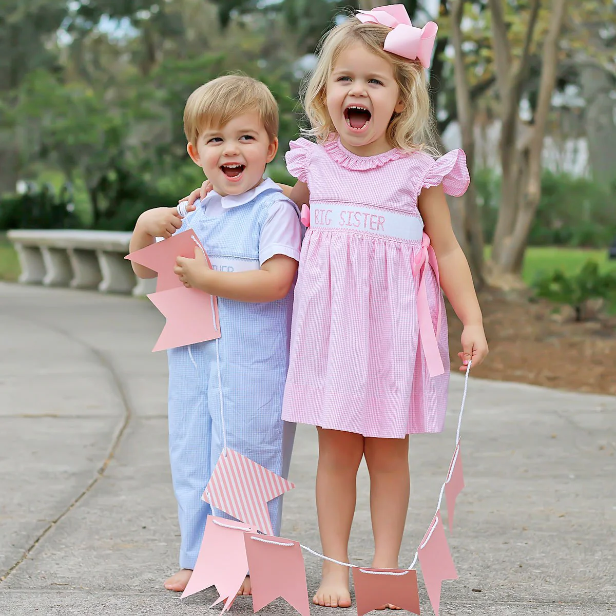 Big Sister Pink Ribbon Beverly Dress - Image 6