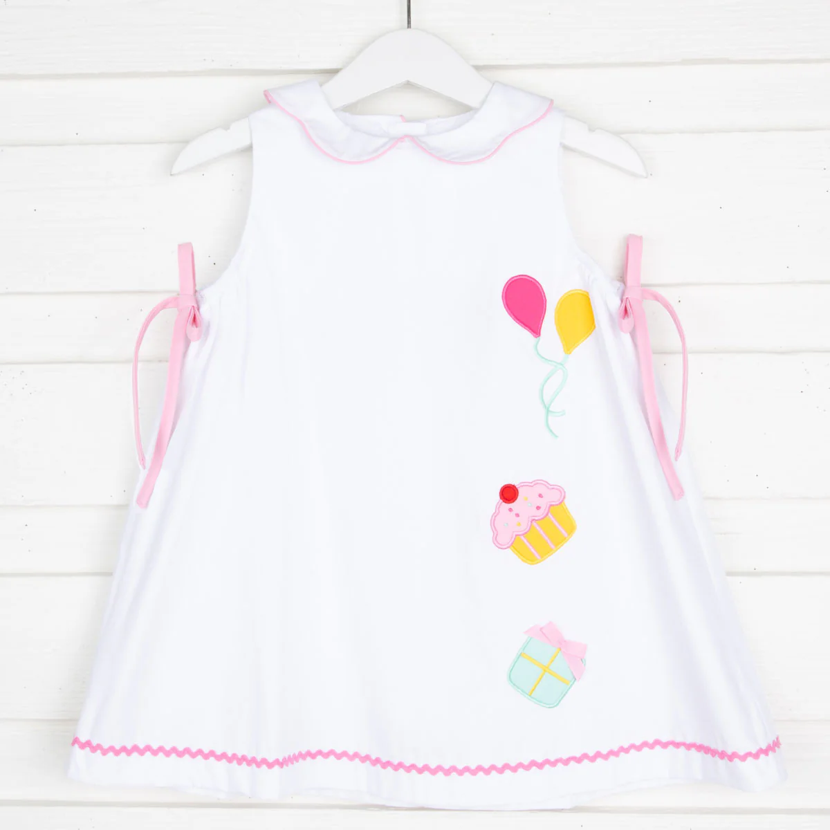 Birthday Applique White Dress - Image 2