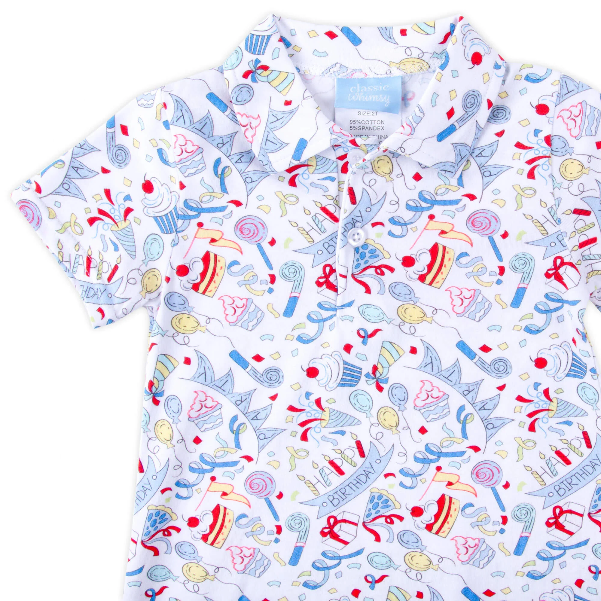 Birthday Boy Polo Romper - Image 2