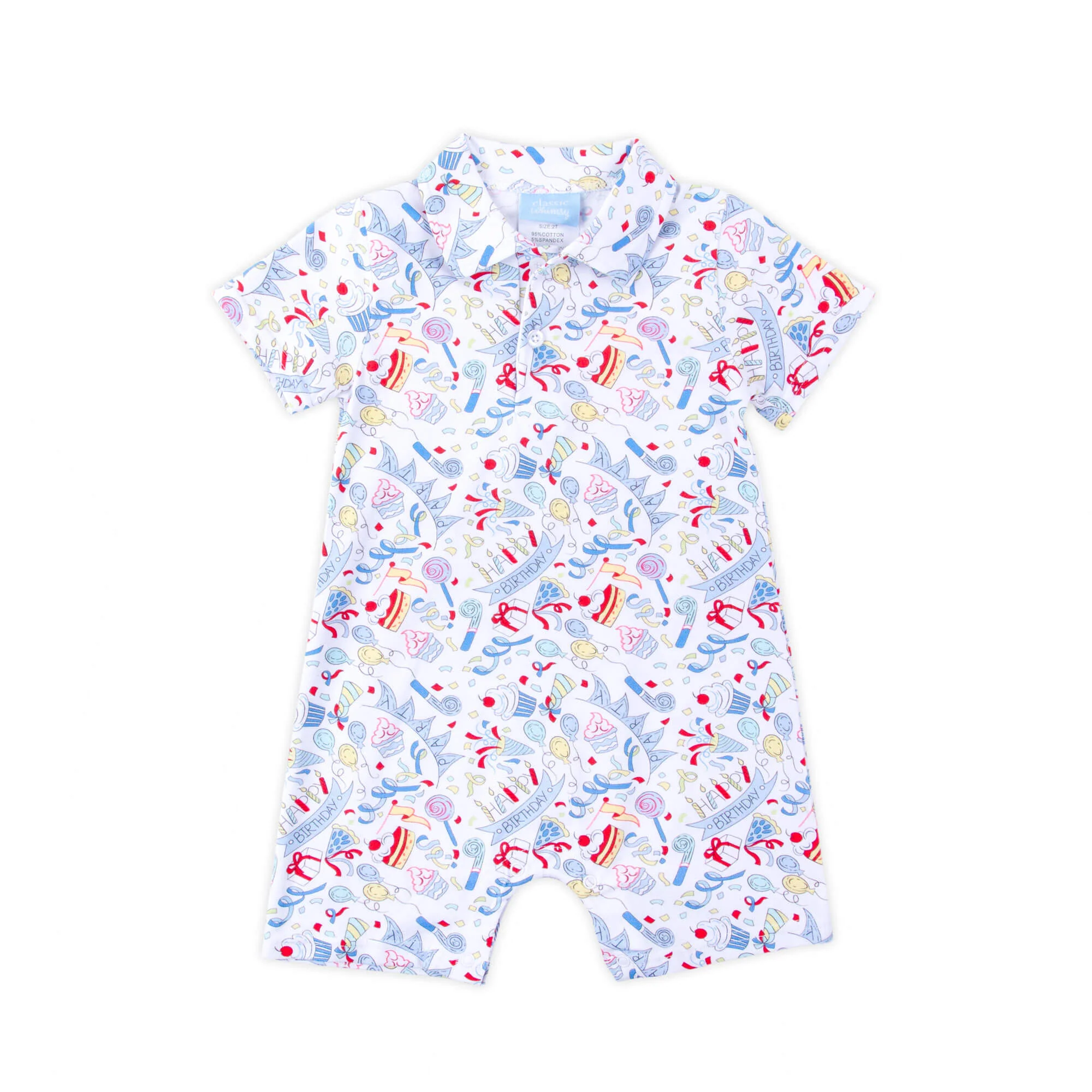 Birthday Boy Polo Romper - Image 3