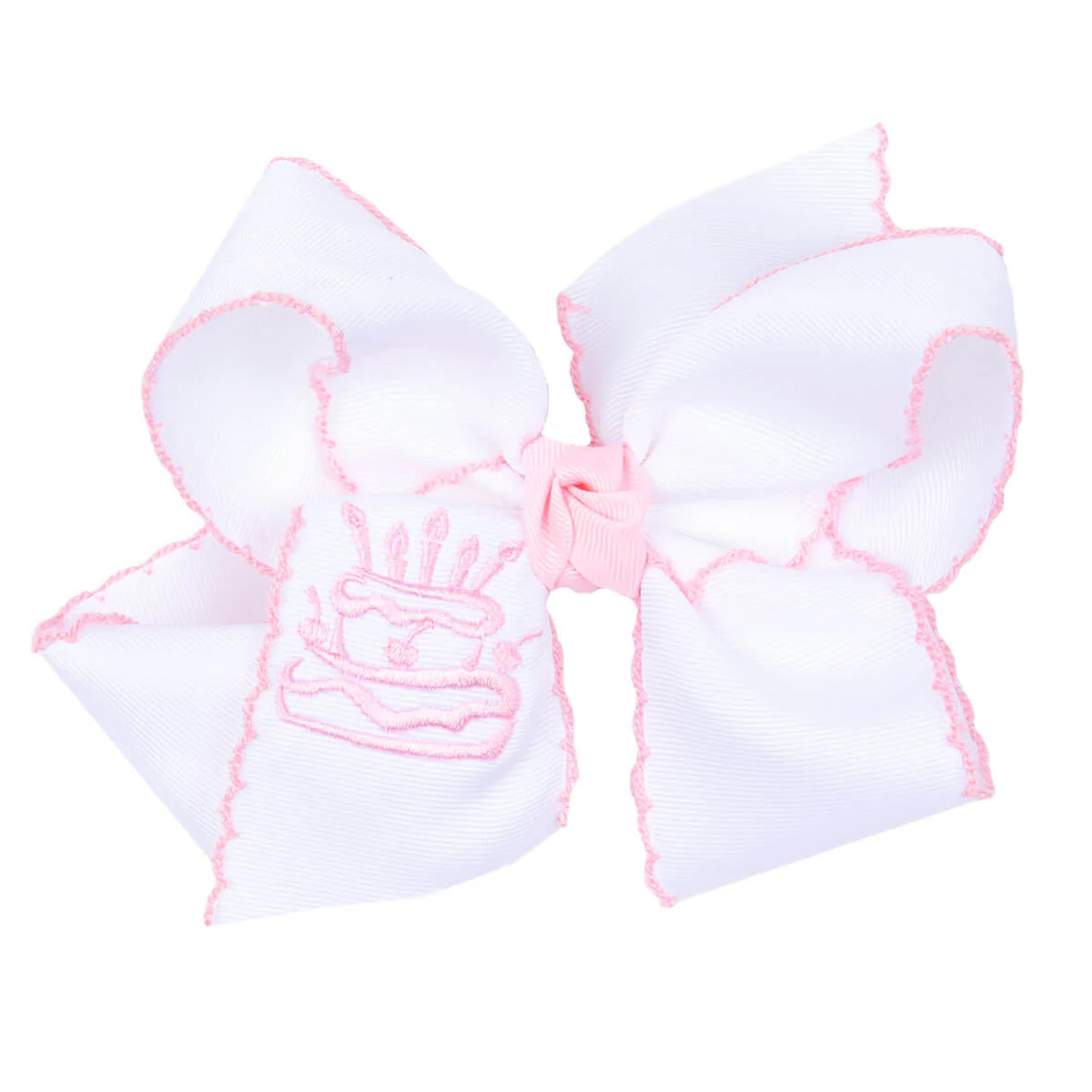 Birthday Cake Embroidered Knotted Bow - Image 2