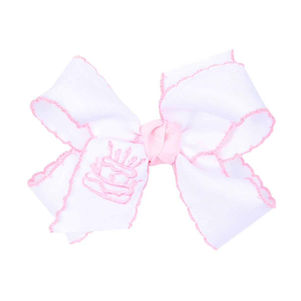 Birthday Cake Embroidered Knotted Bow - Image 3