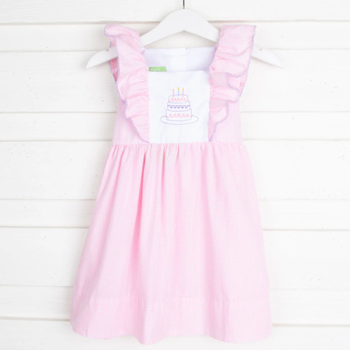 Birthday Cake Embroidered Waterfall Dress