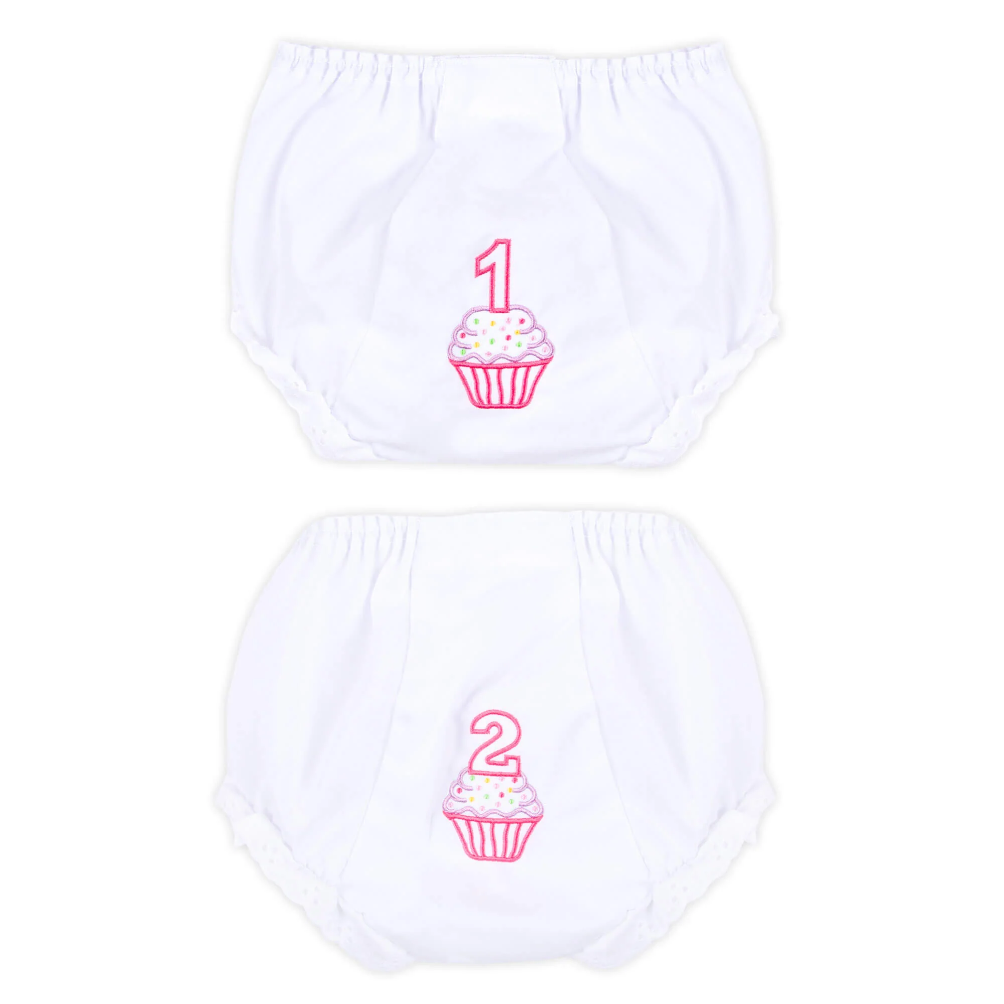 Birthday Cupcake White Bloomer - Image 2