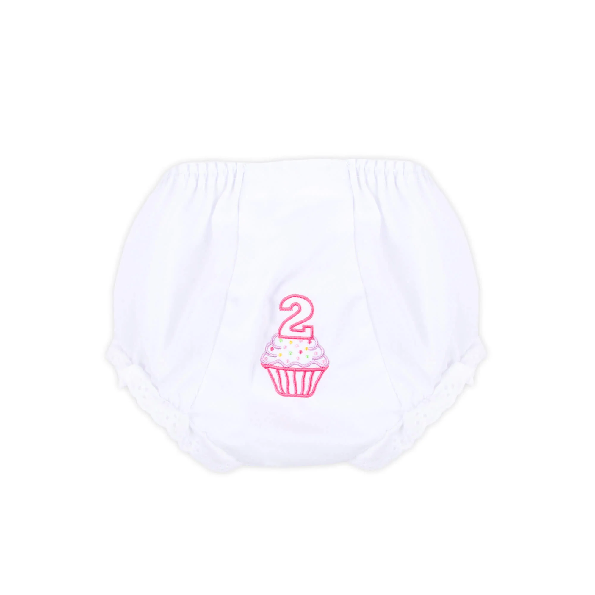 Birthday Cupcake White Bloomer - Image 4