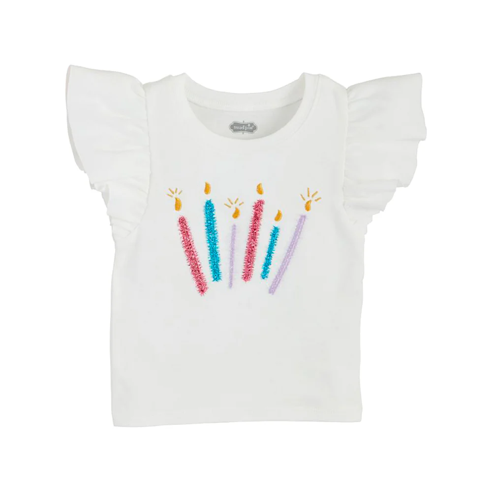 Birthday Flutter Sleeve Knit Shirt - Image 2