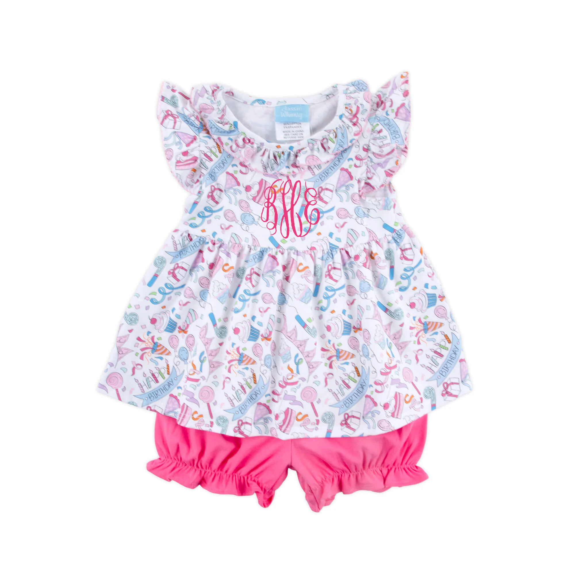 Birthday Girl Ruffle Collared Bloomer Set - Image 2