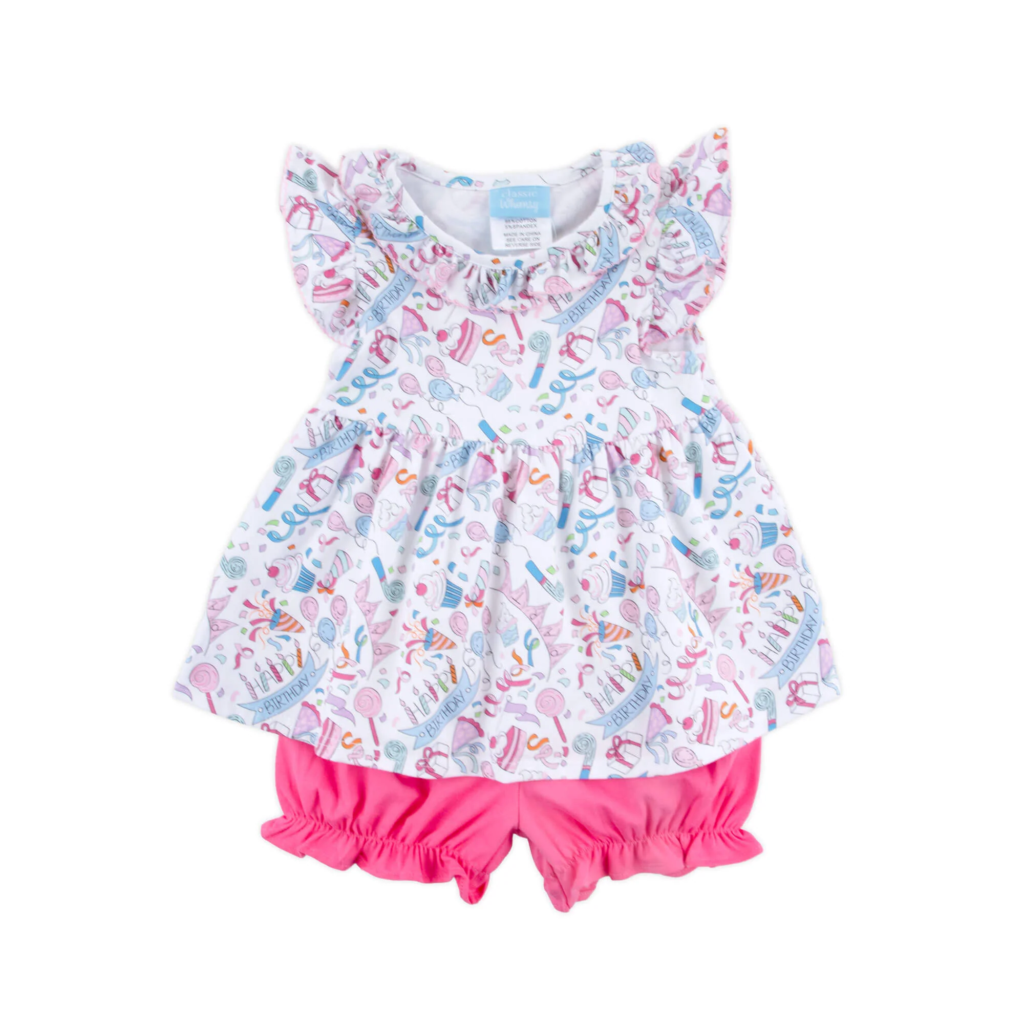 Birthday Girl Ruffle Collared Bloomer Set - Image 5