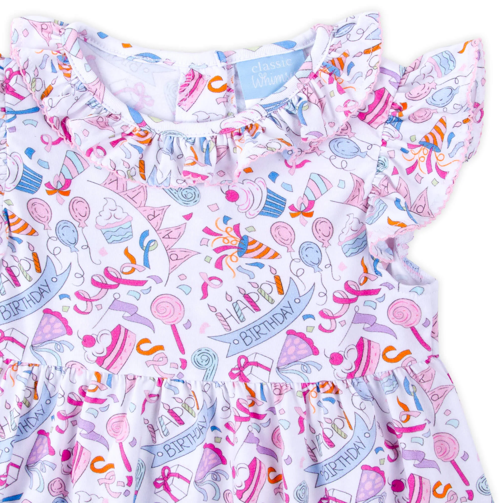 Birthday Girl Ruffle Collared Dress - Image 2