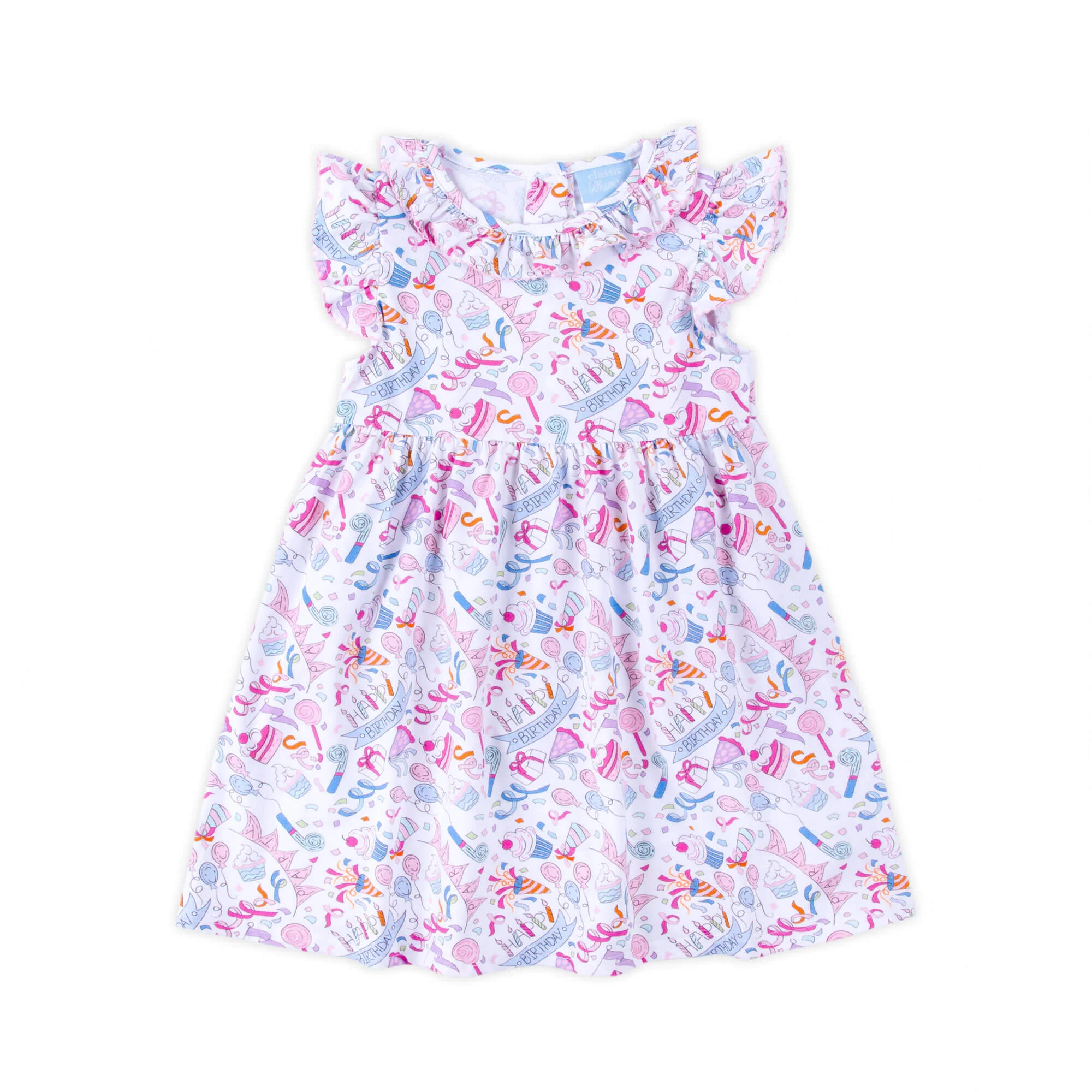 Birthday Girl Ruffle Collared Dress - Image 3